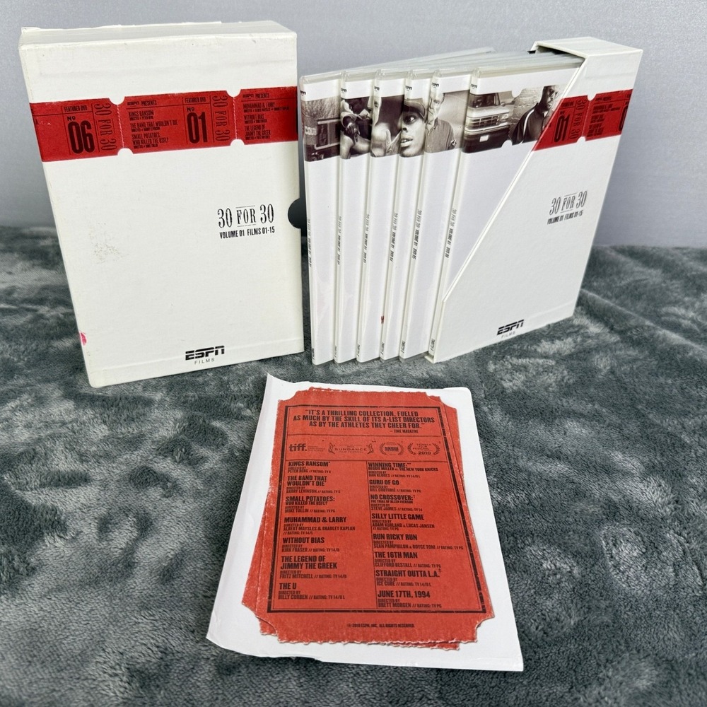 ESPN 30 for 30 Volume 1 Films 01-15 DVD Collection Documentary Sports‎